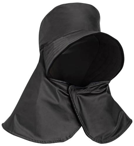 Easylife Long Brimmed Winter Hat (Black). Rain-Proof Winter Hats for Women with Wide Brim (Fits Head Sizes 54-58cm in Circumference) Fleece-Lined Ladies Winter Hats with Cosy Snood - Fully Guaranteed