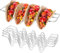 Hotdog Halter,Wellenform Food Ständer für Halten Tacos, Taco Halter Mexikanisches Taco-Ständer - 3 Stück Taco Ständer Edelstahl, Hot Dogs,Sandwiches und Pfannkuchen, für Kinder Familien Partys