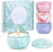Juego de 4 velas perfumadas más grandes para mujer, juego de 4 velas de aromaterapia para aliviar el estrés, cera de soja natural para mujer, decoración navideña, velas perfumadas para cumpleaños, dí