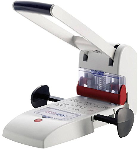 Novus B 2200 Blocklocher (200 Blatt, Zwei- und Vierfach-Lochung, Metall/Kunststoff) lichtgrau