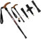 Wrzbest Aluminum Alloy Quick Lock Trekking Poles Anti-Shock Telescopic Walking Stick Adjustable Canes Crutch for mountains trekking hiking walking,Ultralight Collapsible with Cork Grips Tungsten Tips