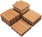 Yaheetech Piastrelle Esterno 30x30 cm Legno Pavimento Giardino ad Incastro 2,43 m² 27 Pezzi per Balcone Terrazza Patio Tagliabile Marrone Chiaro
