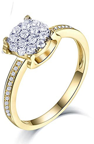 Bröllopsband ringar för kvinnor | 18K guldringar för kvinnor trendiga | bröllopsband unika | 18K vitt guld klassisk stil diamantring kvinnor, Diamanter,