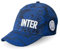 Inter Cappellino da Baseball con Visiera, Collezione Stadio, Grafica Pitonata, Logo, Poliestere, Serpente, Taglia Unica Regolabile, IN2122/CA