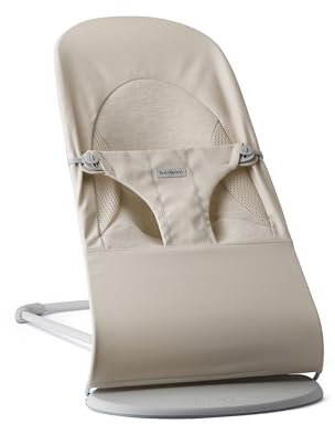 BabyBjörn Bouncer Balance Soft Woven/Jersey, Tri-Fabric, Light Beige