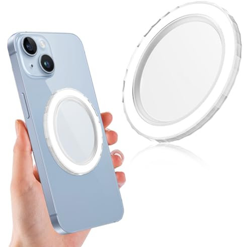 Magnetische Basis Kompatibel mit Popsocket, für Magnet Popsocket, Abnehmbare für Kindle/Telefon Halter Basis, Leicht und Tragbar Matt Klar für Kindle Beweglicher Telefonhalter Basis
