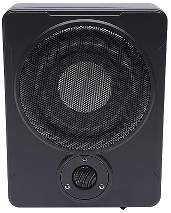 DWIKRYT 600 W undersäte aktiv subwoofer, bil basförstärkare, bas med kabel och inbyggd hållare för lastbil, bilar, jeeps