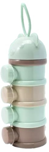 Generchin Dispensador Portátil de Leche en Polvo para Bebés, Recipiente para Almacenar Bocadillos para Bebés y Niños Pequeños, Caja para Almacenar Bocadillos para Niños A