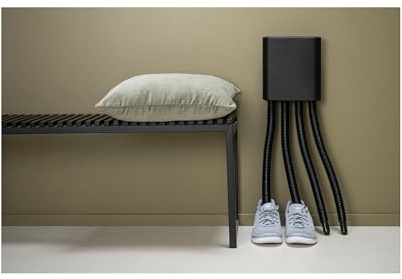 ADAX Asciuga Scarpe Elettrico Neo-ST3D – 220 W, Nero | Asciugascarpe con Timer Digitale 180 Minuti | per Scarpe, Scarponi da Sci, Stivali e Guanti | Design Norvegese