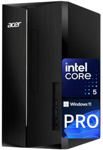 acer Aspire Business Desktop | 14th Gen Intel Core i5-14400 Processor | 16GB DDR5 RAM, 1TB Storage(512GB SSD & 500GB HDD) | WiFi6+Bluetooth5.1 | Keyboard+Mouse | Windows 11 Pro