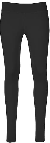 Hot Chillys Women's Micro-Elite Chamois Ankle Tights | Midweight Warm Quick-Drying Body Fit Long Thermal Underwear Bottoms, Black, Size: M