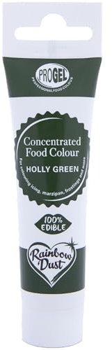 Rainbow Dust ProGel Professional Food Colouring, Holly Green 25g
