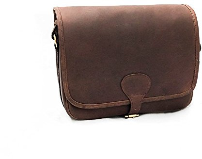 John Shooter England Large Distressed Leather 150 Cartridge Bag 12 Bore