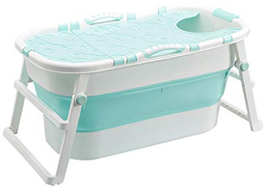WNNY Faltende Badewanne, Tragbare Badewanne Faltende Badewanne Für Erwachsene Faltende Große Badewanne Baby Schwimmbad Erwachsene Badewanne Haushaltskinder Faltwanne Mit Deckel, 107 * 59 * 53 cm