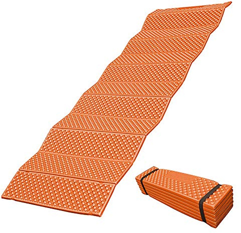 Lixada 190x57cm Tappetino da Campeggio in Schiuma Ultraleggero Cuscinetto Imbottito Materasso da Esterno Pieghevole per la Spiaggia Tenda Picnic