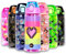 Fringoo Kids Water Bottle with Straw BPA Free 600ml Bottle for School Nursery Travel Bottle for Kids | Kids Rainbow Pixel Heart 600ml Reusable Water Bottle
