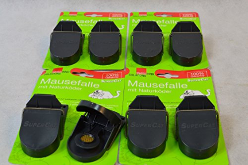 10 Stück (5X2) Mäusefalle Schlagfalle Mausefalle SUPERCAT Mäusefallen