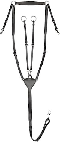 WALDHAUSEN X-Line Vorderzeug Professional, VB, schwarz