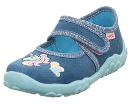 Superfit Mädchen Bonny Hausschuh, Blau, 30 EU