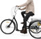 GCIUEMMH 26 Zoll Dreirad für Erwachsene - 6-Gang 3 Räder Fahrrad mit Einkaufskorb Schwarz Dreirad Senioren Höhenverstellbarer City Tricycle Fahrrad 120KG Last für Männer und Frauen (Schwarz)