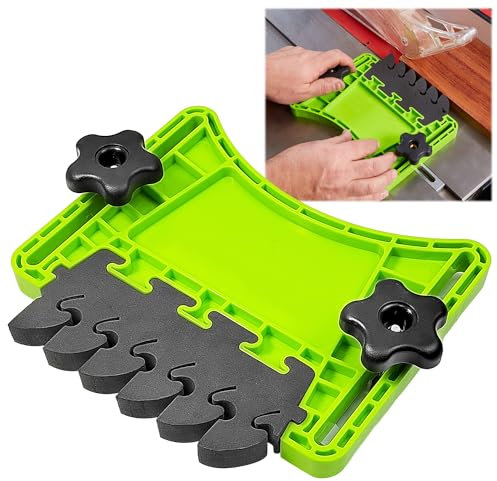 Table Saw Accessories Table Saw Fence, Multi-Purpose Tool Woodworking Safety Device, Featherboard Table Saw Fence System, Removable, Green Set Table Saw Accessories, Adjustable Feather Loc Board
