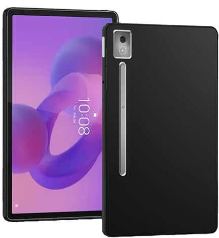NUCNOK Hülle für Lenovo Idea Tab Pro (12,7 Zoll),Dünne Weiche TPU Silikon Stoßfest Schutzhülle,Kratzfest Tablet Hülle Schwarz Case