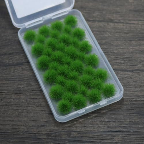 Herbe statique miniature de 6 mm pour décoration de modélisme et décoration de jardin Vert