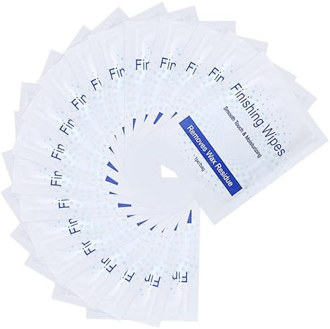 SOLUSTRE Salviette Post-ceretta per Pulizia Cera Corpo 40 Pezzi Non Tessuto Glicerina, Soluzione Lenitiva per Prevenire Irritazioni Dopo Depilazione