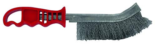 TIVOLY XT20251006169 - Cepillo ERGONÓMICO a mano, convexo, revestimiento metálico acero alambre 0,3 mm largo 235