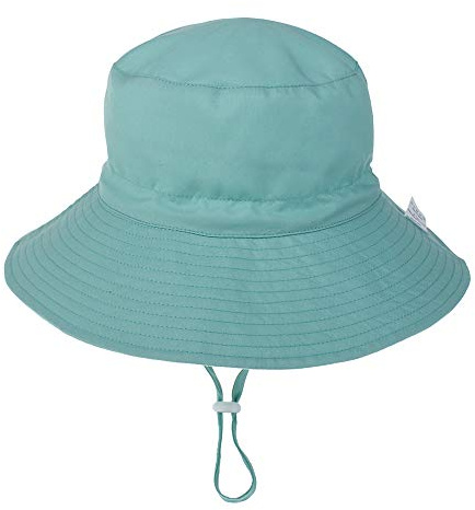 DRESHOW Gorro de Sol para Bebé Gorro Bebe Verano Gorros Proteccion Solar UV Bebe Niño Niña Gorra Playa con Correa Ajustable para la Barbilla UPF 50+