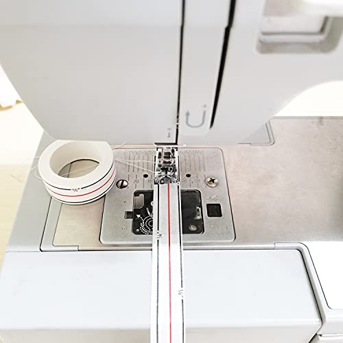 YICBOR 6pcs Diagonal Seam Tapes Sewing Basting Tape Placed on the Front Plate of Your Sewing Machine for Sewing Straight Diagonal Seams Instruction Tool