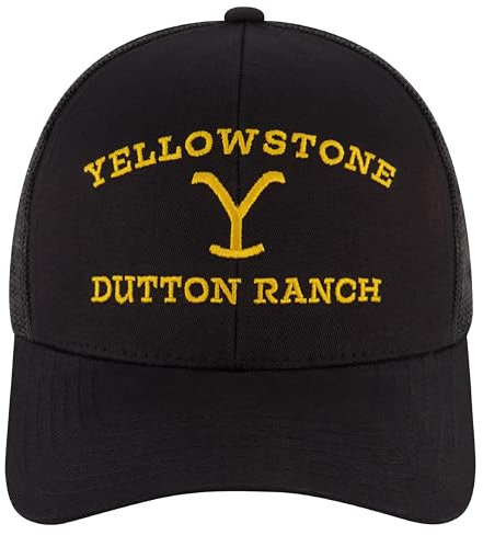 Concept One Unisex-Erwachsene Yellowstone Trucker-mütze mit Verstellbarer Snapback-mesh und Gebogener Krempe Baseballkappe, Mitternacht/Ausflug, einfarbig (Midnight//Getaway Solids), Einheitsgröße