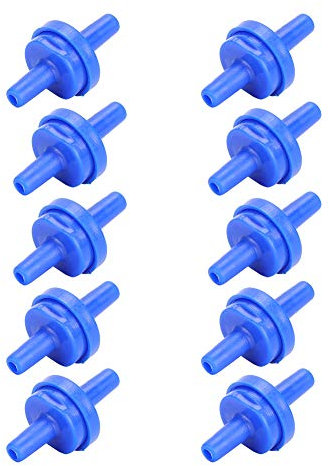 10 Stück Einweg Rückschlagventil, Kunststoff Wasser Stoppt Rückschlagventil für 4mm Schlauch Ohne Rücklauf Luft Sauerstoff Pumpen Rückschlagventile für Wasser Kraftstoff Öl Gas Flüssigkeit Luft