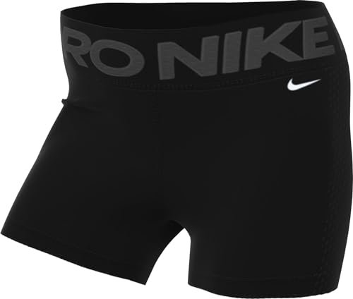 Nike Damen Pro T-Shirt, Black/White, M