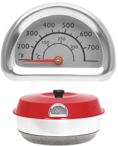 HENGBIRD Termometro per forno Omnia, termometro per barbecue, indicatore di temperatura 0 ℃-350 ℃, con kit di montaggio