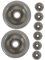HOMSFOU 8St Trocknerzubehör Riemenscheiben tragen Trocknerräder Trocknerteile Plastik Dark Grey