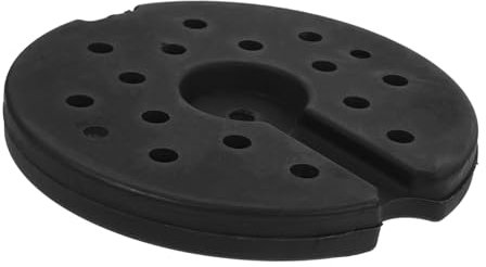 KONTONTY Base Contrappeso Per Lampada Da Tavolo e Da Terra Rotonda in Gomma Resistente 210x22 Mm, Peso Stabile Per Supporto Lampade Fai-da-te, Accessorio Per Illuminazione Domestica e Ufficio