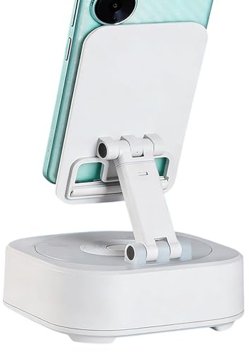 Phone Stand With Speaker - Clear Sound Portable Audio Gadget, Desktop Cradle with Integrated Loudspeakers, Mobile Device Mount, Wireless Sound Station for Friend Live Streaming Game Home Office School