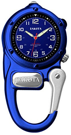 Dakota Mini Clip Microlight, Clip Watch, Flashlight and Watch, Outdoor Gifts for Men and Women, Use for Fishing Hunting, and More, Tactical Watch with LED Flashlight