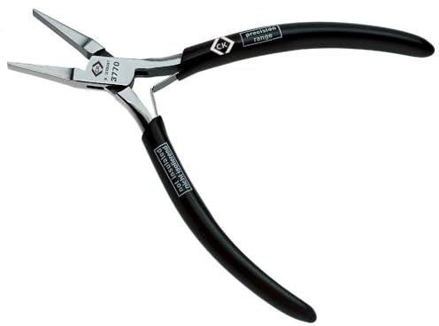 C.K Classic T3770 120mm Precision Flat Nose Pliers,Silver