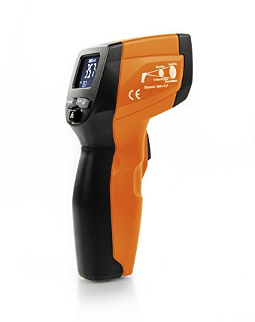 HT-Instruments Infrarot Digital Thermometer mit Laserpointer, 1 Stück, HT3300