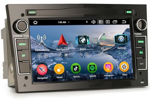 erisin Android 14 Autoradio GPS Navigatore per Opel Astra H Corsa C Corsa D Vectra Zafira B Signum Carplay Android Auto GPS DSP Bluetooth 5.0 WiFi 2.0 GHz CPU Radio 8 Core 4GB+64GB