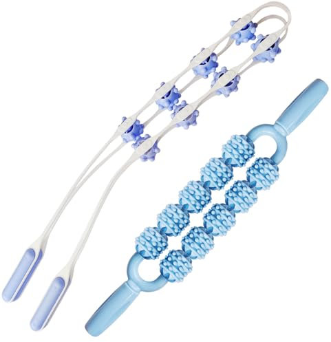 Massageroller Rücken Mit Griff Maderotherapie Set Für Nacken,Beine,Rücken,Körper,2 Stück