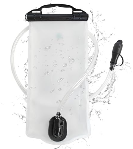 AXEN Hydraiton Bladder 2L, Large Opening Leak Proof Water Bladder, Water Reservoir Storage Bag for Hydration Pack, White