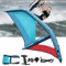 twostronking Professionelles Aufblasbares Paddleboard, Tragbares Aufblasbares Segel, Mit 360° Drehbarer Basis Und Visualisierungsfenster, 45,21 Quadratfuß Großes Segel, Geeignet Zum Windsurfen