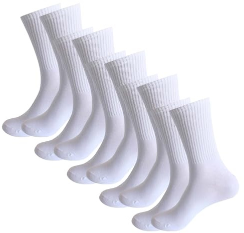 Sneakers strumpor för män 5 par: Sportstrumpor för män svarta löparstrumpor andas vandringsstrumpor vadderade vandringsstrumpor stretch tennisstrumpor bekväma ribbade strumpor, Vit, EinheitsgroBe