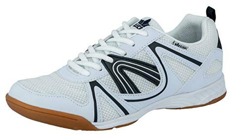 Lico Herren Fit Indoor Hallenturnschuh, Weiß Marine, 41 EU