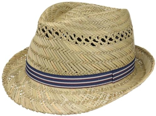 LIPODO Harvester Stripes Sombrero Trilby de Paja Unisex Primavera Verano