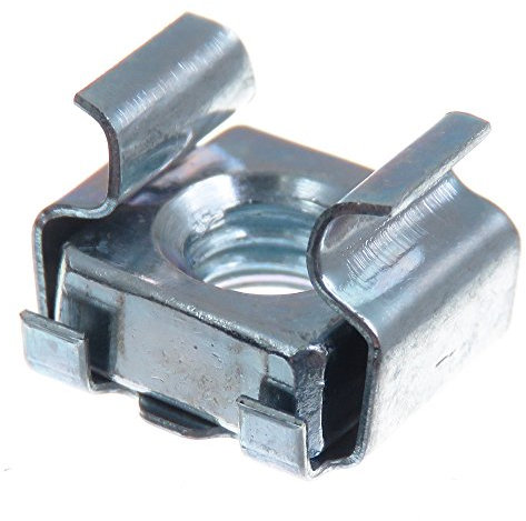 Tuerca enjaulada SECCARO M6, para montaje en rack, acero galvanizado, 20 piezas