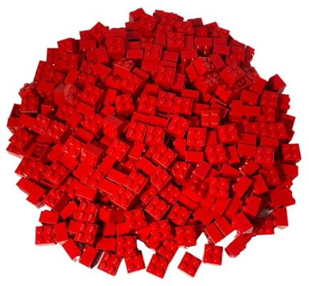 LEGO Classic Pack of 100 2x2 Stones (3003) with Stone Separator (Red)